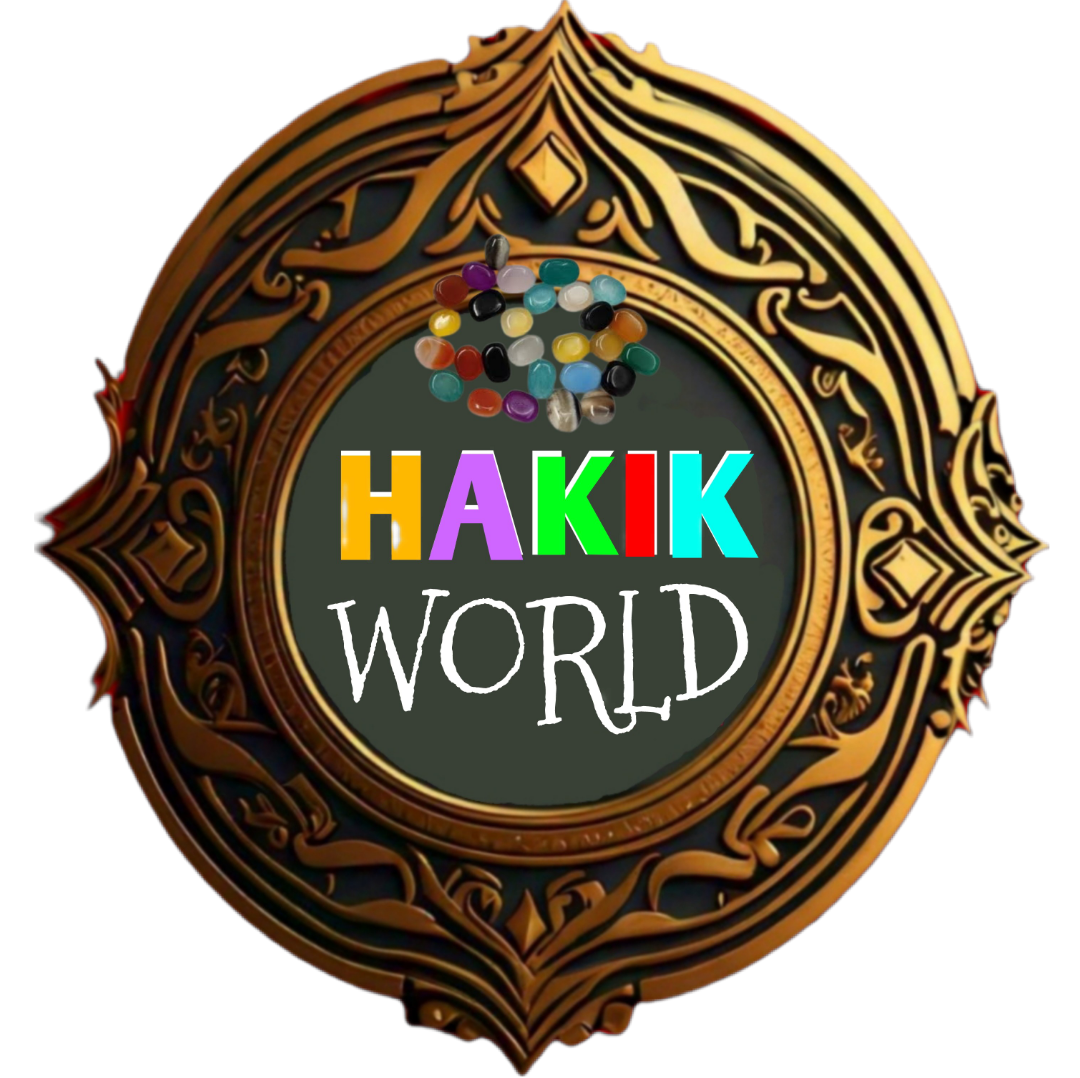 Hakik World logo - Premium gemstone jewelry brand specializing in authentic agate (hakik) rings, bracelets, and Islamic jewelry